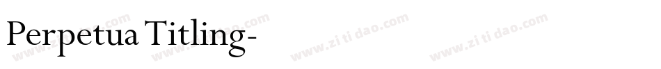 Perpetua Titling字体转换